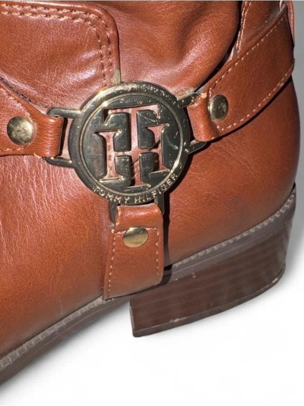 Tommy Hilfiger Brown Geneo fashion riding boot Size 7.5 women’s